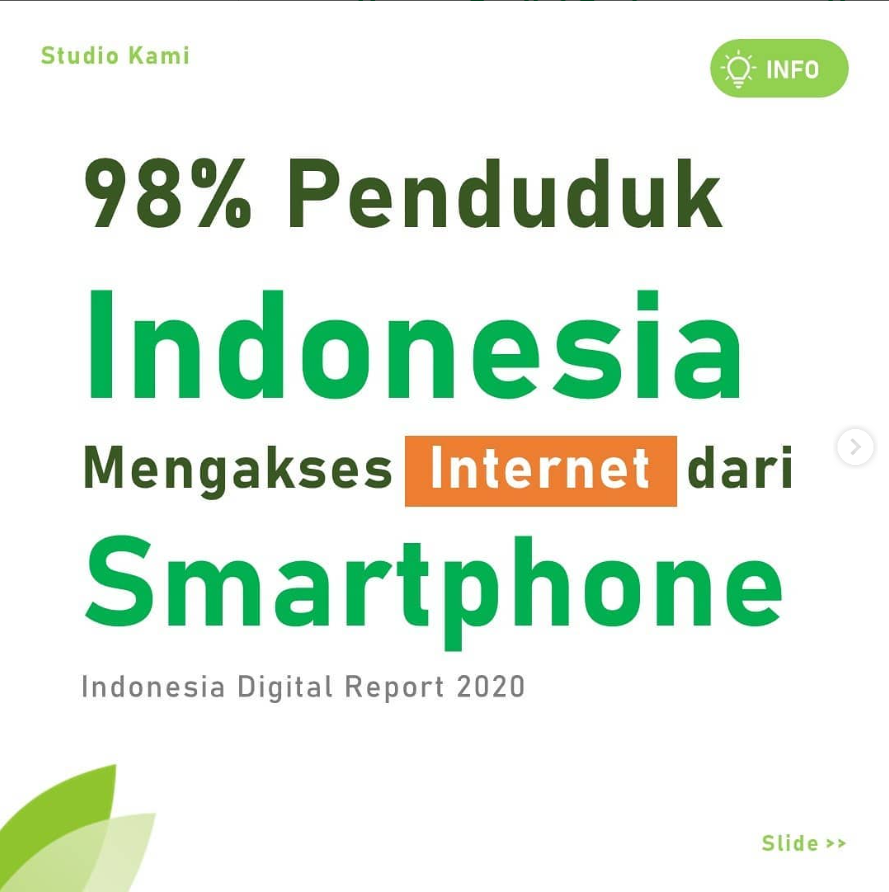 Mayoritas Masyarakat Mengakses Internet melalui Smartphone