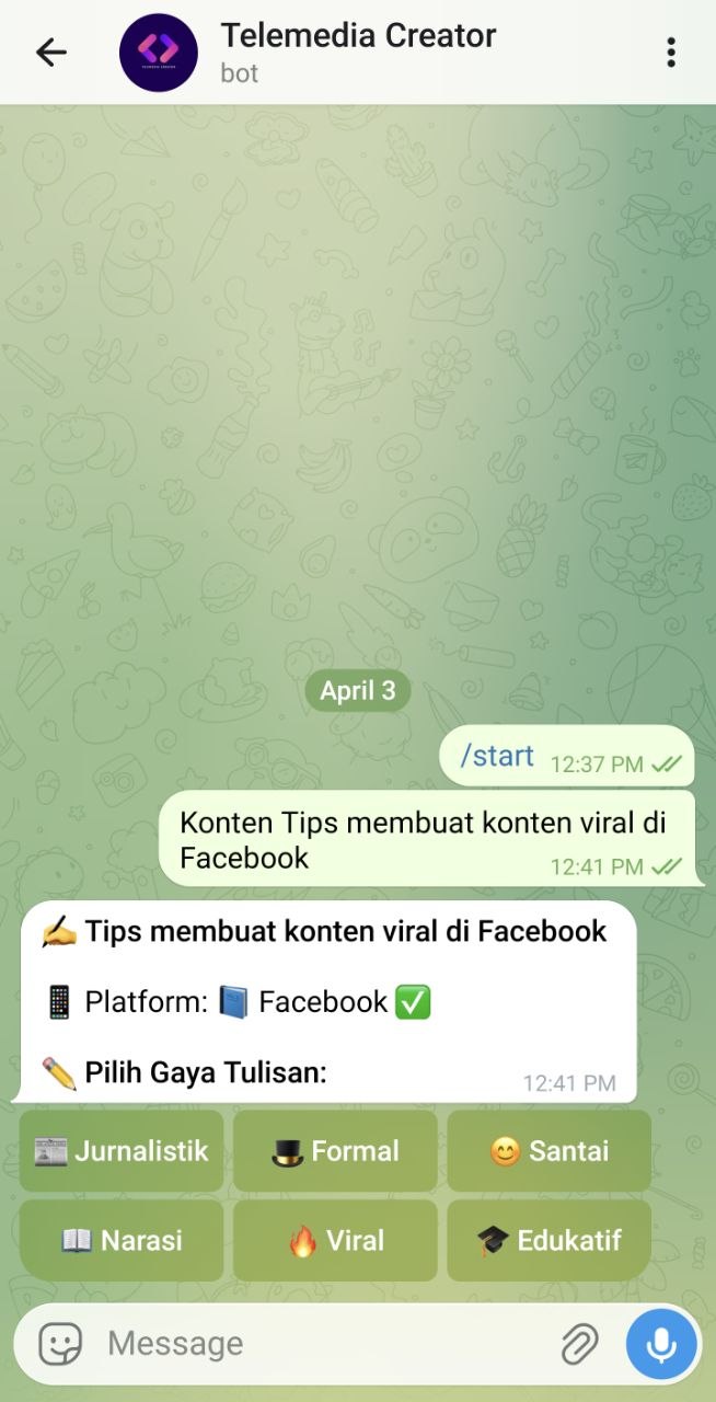Platform and style selection flow