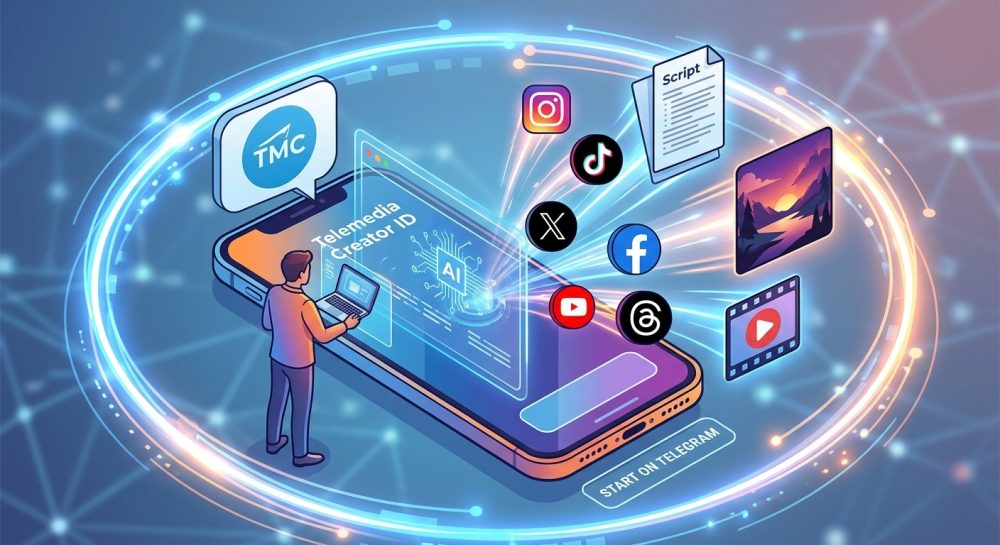 Telemedia Creator ID fitur dan proses pembuatan konten AI