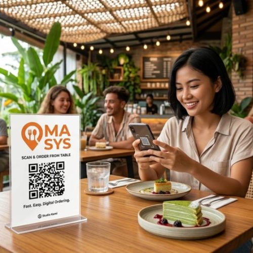 Sistem pemesanan kafe OMASYS berbasis QR Code di Bali