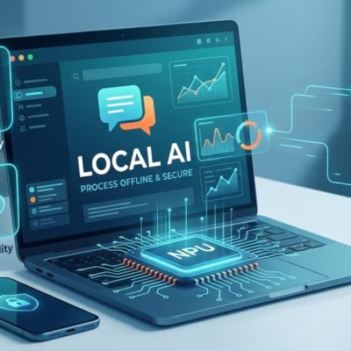 Local AI: Secure, offline artificial intelligence processing on a laptop