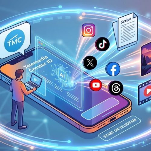 Telemedia Creator ID fitur dan proses pembuatan konten AI