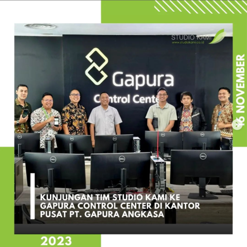Kunjungan tim Studio Kami ke Gapura Control Center di Kantor Pusat PT. Gapura Angkasa