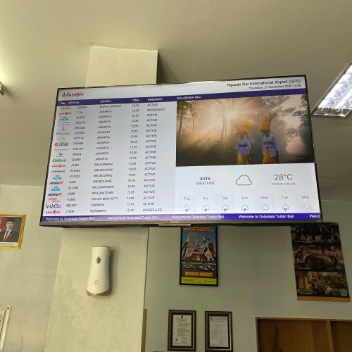 Money Changer Dolarasia Tuban Bali Hadirkan Flight Schedule TV